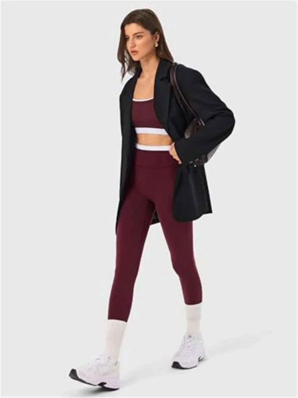 Women’s Seamless Workout Set Yoga Leggings Sports Bra Matching Gym Outfit